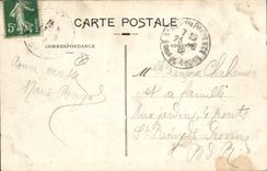 VINTAGE POSTCARD Valleys les Bains new gardens and the intermittent one