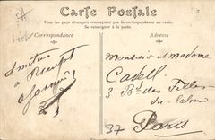 VINTAGE POSTCARD Tours Gate of the cathedral