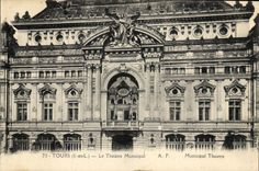 CPA Tours Le theatre municipal