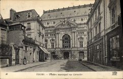 CPA Tours Theatre municipal rue Corneille