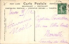 VINTAGE POSTCARD Tours municipal Theater street Crow