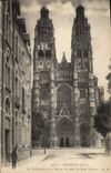 CPA Tours La cathedrale et la maison de sante de Saint Gatien