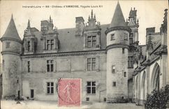 CPA Chateau d'Amboise Facade Louis XII