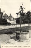 VINTAGE POSTCARD Chenonceaux the castle the well and Commun runs