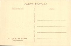 CPA Cite de Carcassonne Vue generale du Sud