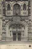 CPA Bourg Eglise de Brou le grand portail