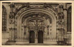 CPA Bourg Eglise de Brou Le portail