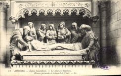 CPA Amboise Eglise Saint Denis La mise au tombeau Leonard de Vinci