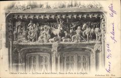 CPA Chateau d'Amboise La chasse de Saint Hubert Dessus de Porte de la Chapelle