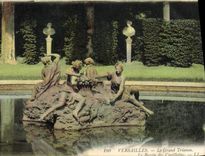 POSTAL Versalles Trianon grande de la VENDIMIA el lavabo de las reuniones