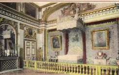 La POSTAL Versalles Chambre de la VENDIMIA tiene que dormir de Louis XIV
