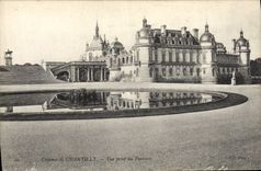 CPA Chateau de Chantilly Vue prise du parterre