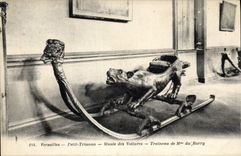 De la VENDIMIA de la POSTAL pequeño Trianon museo de Versalles del trineo de los coches de la señora de Barry