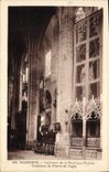 VINTAGE POSTCARD Interior Narbonne of the basilica St Just Tomb of Pierre de Jugie