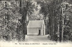 CPA Parc du chateau de Chantilly Chapelle St Paul