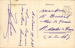 Burdeos de la POSTAL de la VENDIMIA el monumento de Gironda y del lugar del Quincunxes