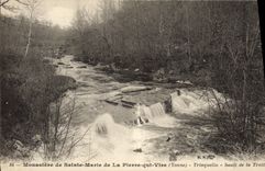VINTAGE POSTCARD Monastery of Sainte Marie of Pierre who Transfers Trinquelin Sault of Trout