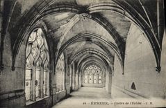 VINTAGE POSTCARD Evreux Cloister of the eveche