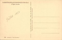 VINTAGE POSTCARD St Bertrand de Comminges the church fortifiee