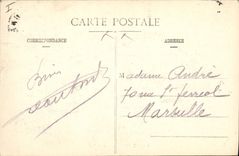 POSTAL Compiegne de la VENDIMIA una esquina del parque