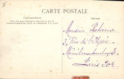 Paladar de la POSTAL de la VENDIMIA de la horquilla de Compiegne de Marie Louise