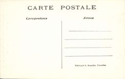 Castillo de la POSTAL de la VENDIMIA de la salida de Chantilly de la cuesta de la escalera principal