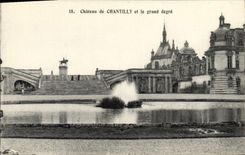 CPA Chateau de Chantilly et le grand degre