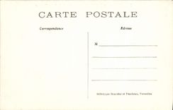 Alrededores de la POSTAL de la VENDIMIA del castillo de Chantilly de la reina blanca