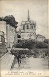 CPA Amboise Le chateau la chapelle St Hubert et la tour Heurtault
