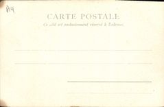 VINTAGE POSTCARD Tours Descartes Public garden