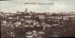 VINTAGE POSTCARD Angouleme Southern Panorama Pouring