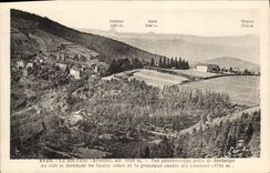 VINTAGE POSTCARD Louvesc Panoramic View taken of Rochelipe