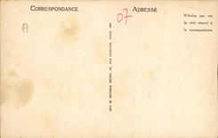 VINTAGE POSTCARD Road of Small valley to the Bridge of Arc