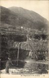 VINTAGE POSTCARD Cascade of Espinaud and peak of Aizac