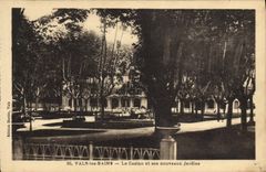 VINTAGE POSTCARD Valleys les Bains the casino and its new gardens