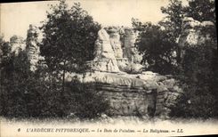 VINTAGE POSTCARD the wood of Paiolive the nun