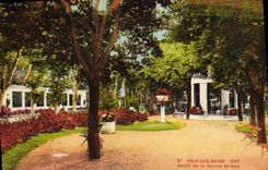 VINTAGE POSTCARD Valleys les Bains Garden of the source St Jean
