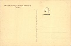 Paisaje de Louvesc de la POSTAL de la VENDIMIA