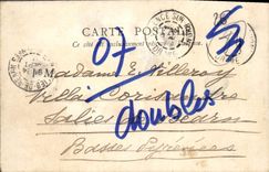 VINTAGE POSTCARD Ruins of the castle of Crussol Valence