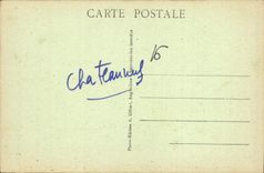 VINTAGE POSTCARD Chateauneuf the church Frontage