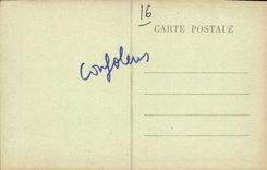 VINTAGE POSTCARD Interior Confolens of the vault of the old people's home