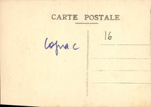 VINTAGE POSTCARD Cognac Light Gate of the church Holy