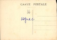 VINTAGE POSTCARD Cognac Church Light Saint the great nave