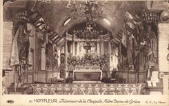 CPA Honfleur Interieur de la chapelle Notre Dame de Grace