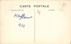 VINTAGE POSTCARD Interior Honfleur of the vault Notre Dame de Grace