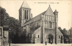 VINTAGE POSTCARD Ouistreham the church