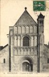 VINTAGE POSTCARD Ouistreham the gate of the church