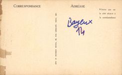 VINTAGE POSTCARD Bayeux the cathedral Sits episcopal