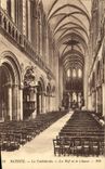 CPA Bayeux La cathedrale La nef et le choeur