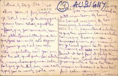 Alrededores funerarios de las estatuas del acantilado de la POSTAL de la VENDIMIA de los señores de Aubigny